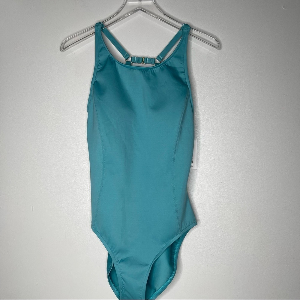 Jantzen Smoothing N' Grooving High Neck One Piece Swimsuit size 10
